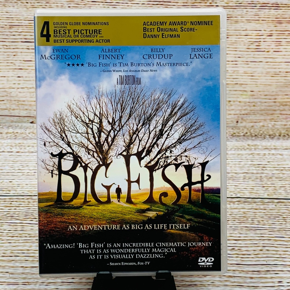 Big Fish [DVD 2003] Movie Tim Burton Ewan‎ McGregor Albert Finney Jessica Lange